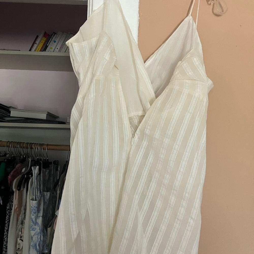 Zara Striped Knot Front Long Tunic Tank Cami - Picture 6 of 7